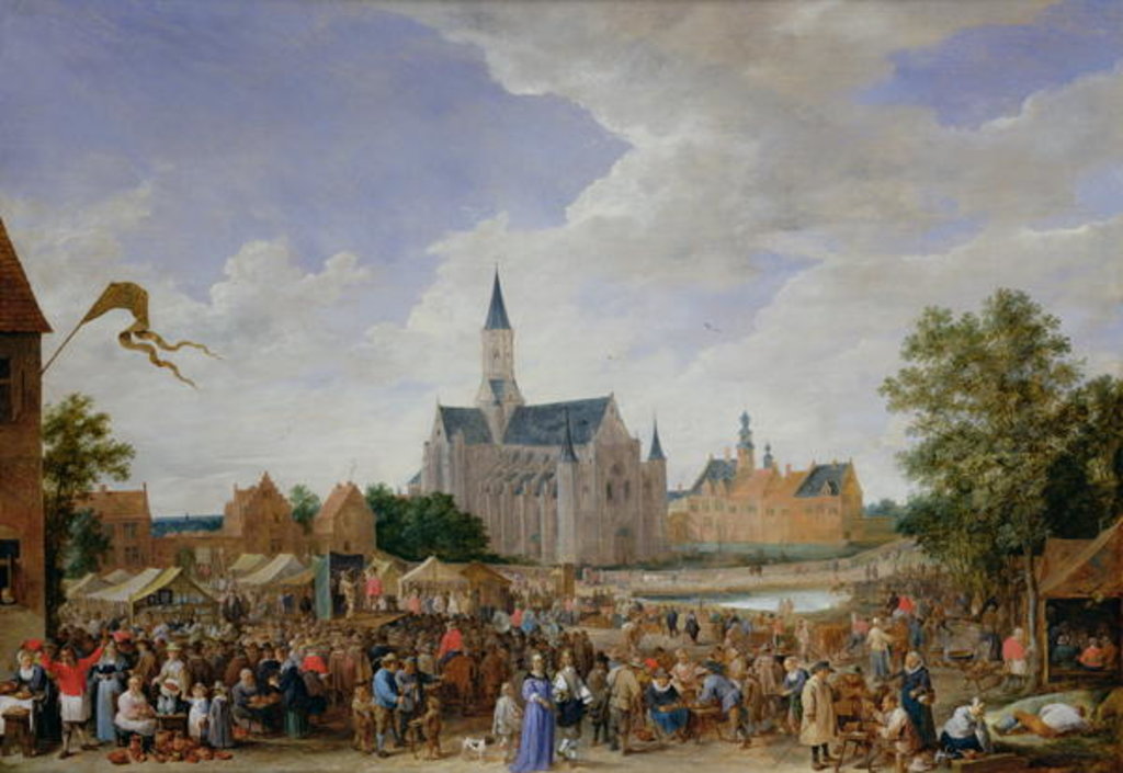 Detail of The Potters' Fair at Ghent by David the Younger Teniers