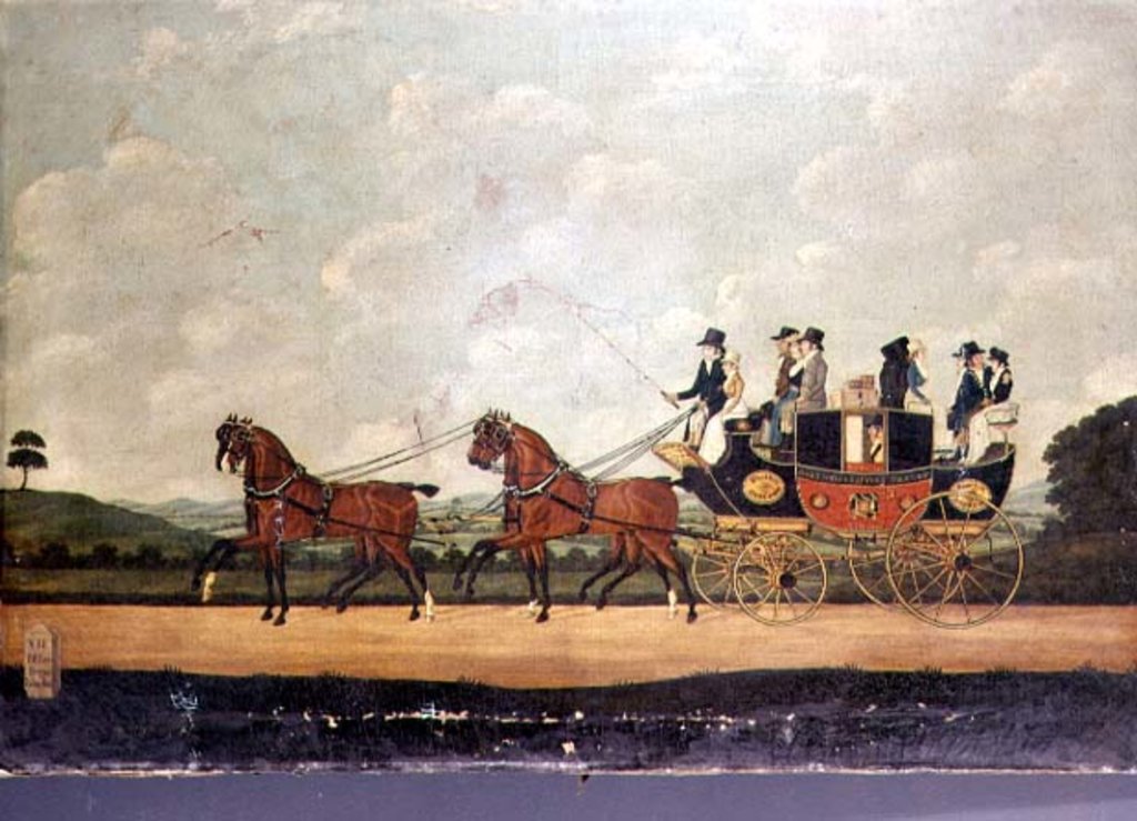 Detail of The Dartford, Crayford and Bexley Stagecoach by John Cordrey