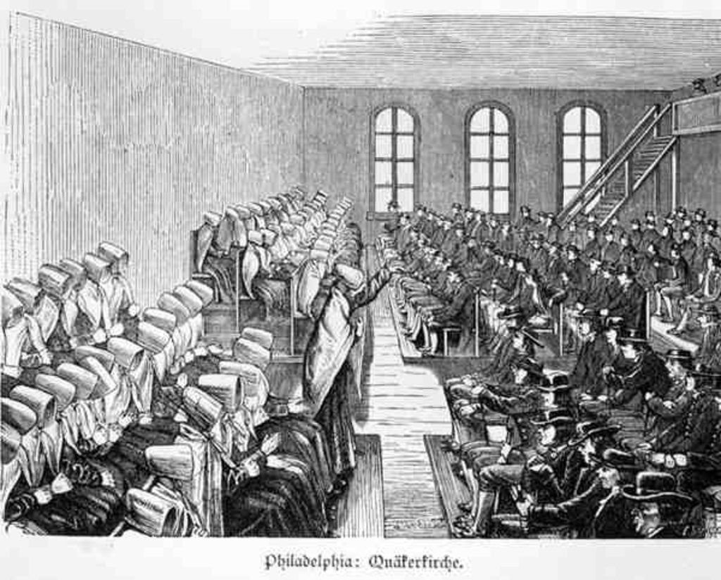 Detail of Quaker Meeting, Philadelphia by German School