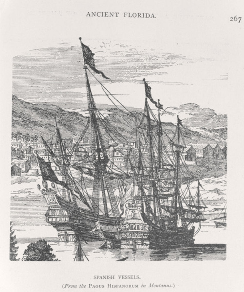 Detail of Spanish Vessels, Florida by Anonymous