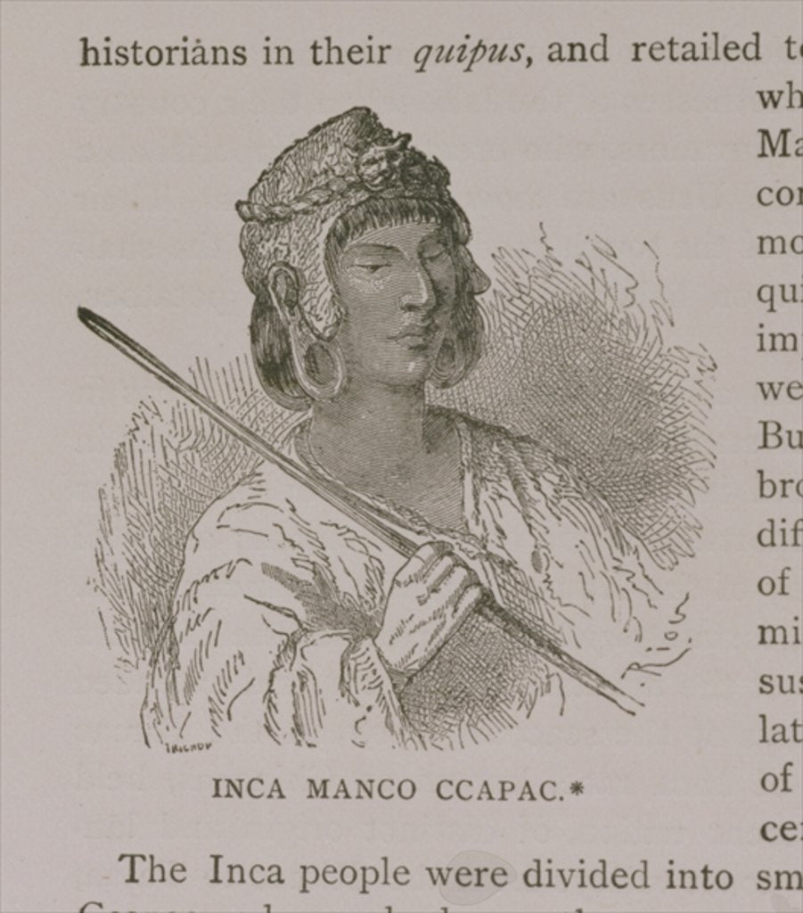 Detail of Manco Capac by English School