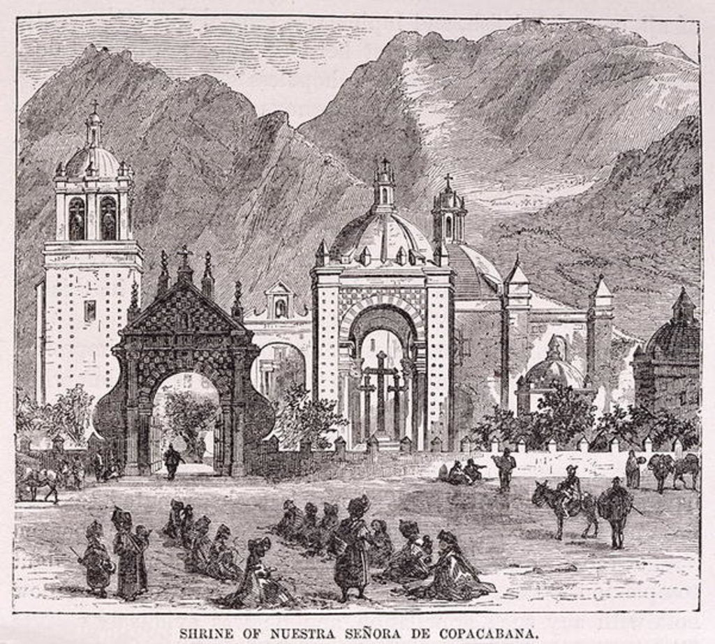 Detail of Shrine of the Nuestra Senora de Copacabana, Lima, Peru by English School