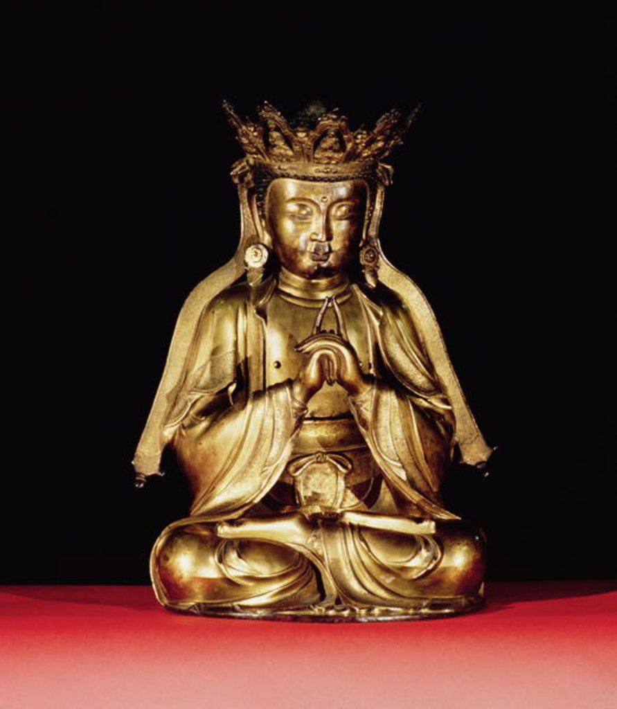 Detail of Seated Buddha by Anonymous