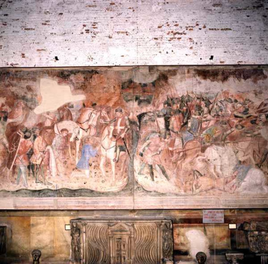 Detail of Conversion of Saint Ephysius, c.1390 by Aretino Luca Spinello or Spinelli