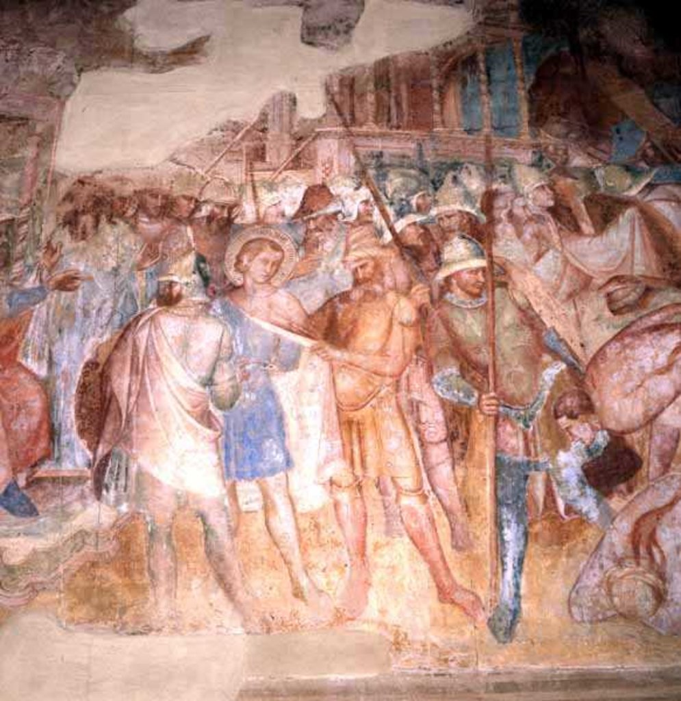 Detail of St. Ephysius Condemned, c.1390 by Aretino Luca Spinello or Spinelli