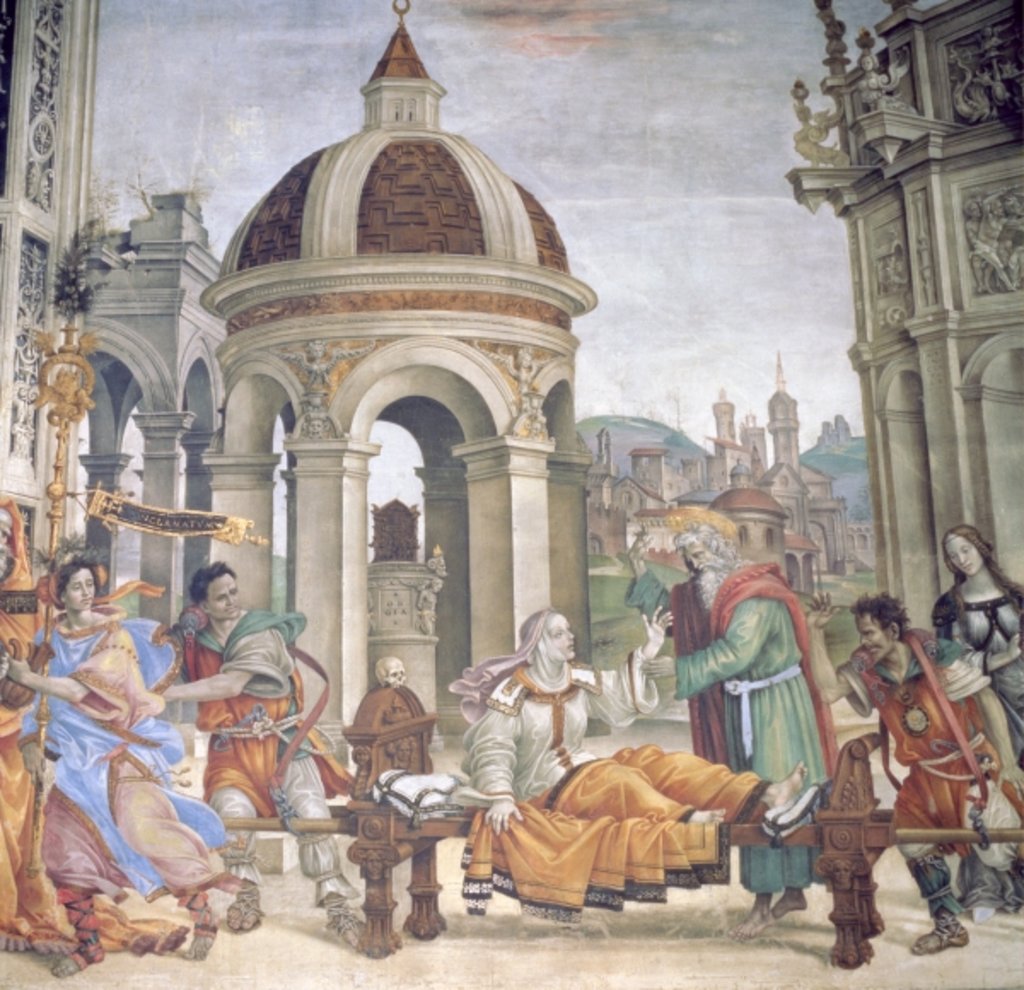 Detail of The Raising of Drusiana by Filippino Lippi