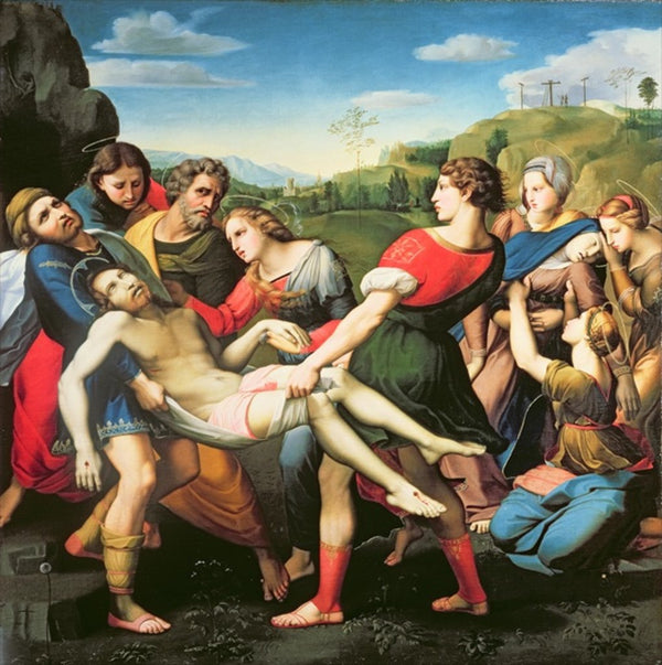 The Entombment, after a Painting by Raphael in the Villa Borghese, Rome ...