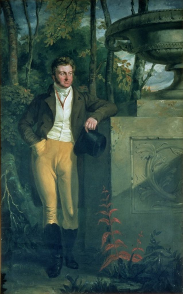 Detail of John Charles, 3rd Earl Spencer by George Hayter
