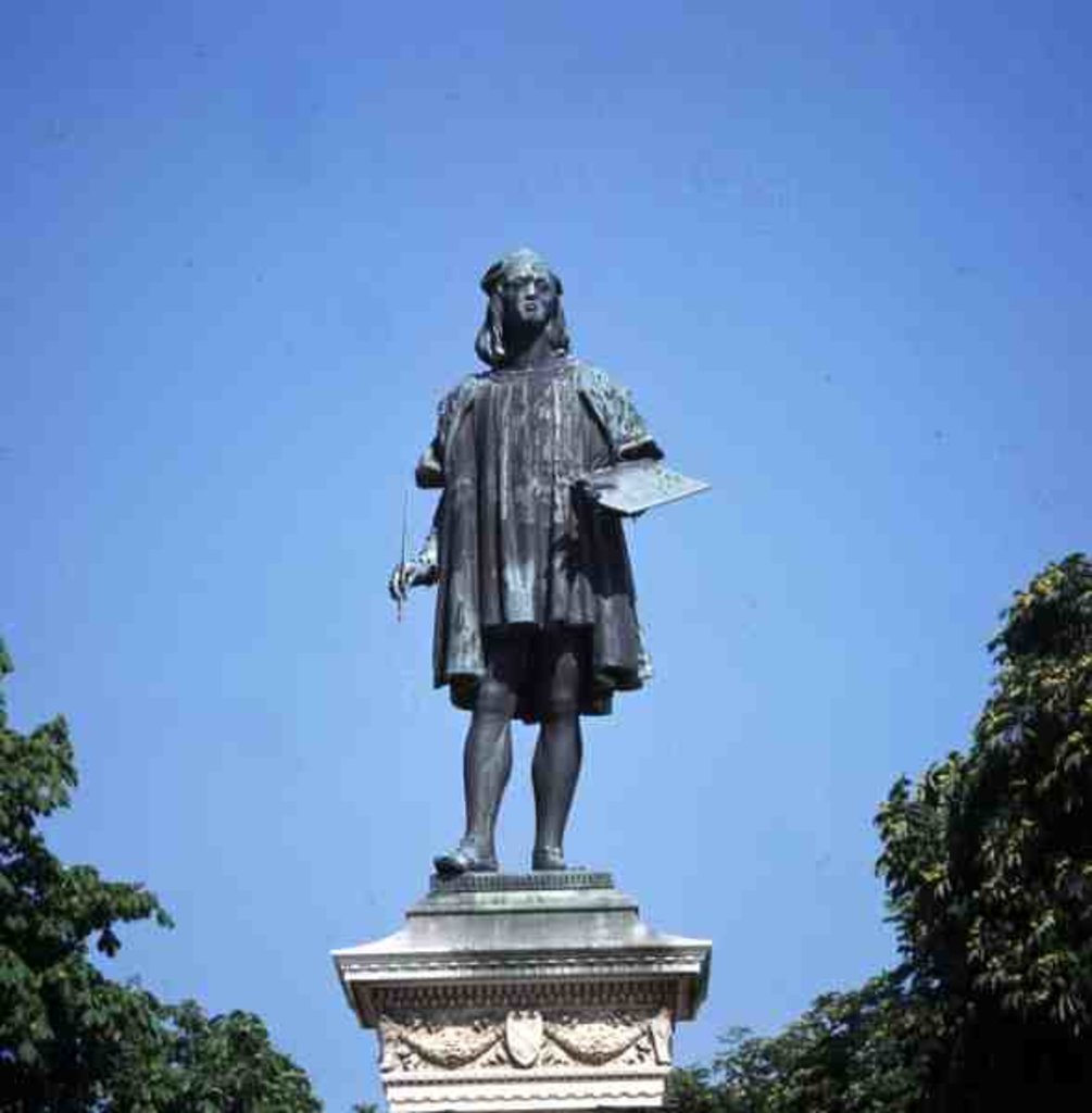 Detail of Statue of Raphael Sanzio of Urbino, 1897 by Luigi Belli