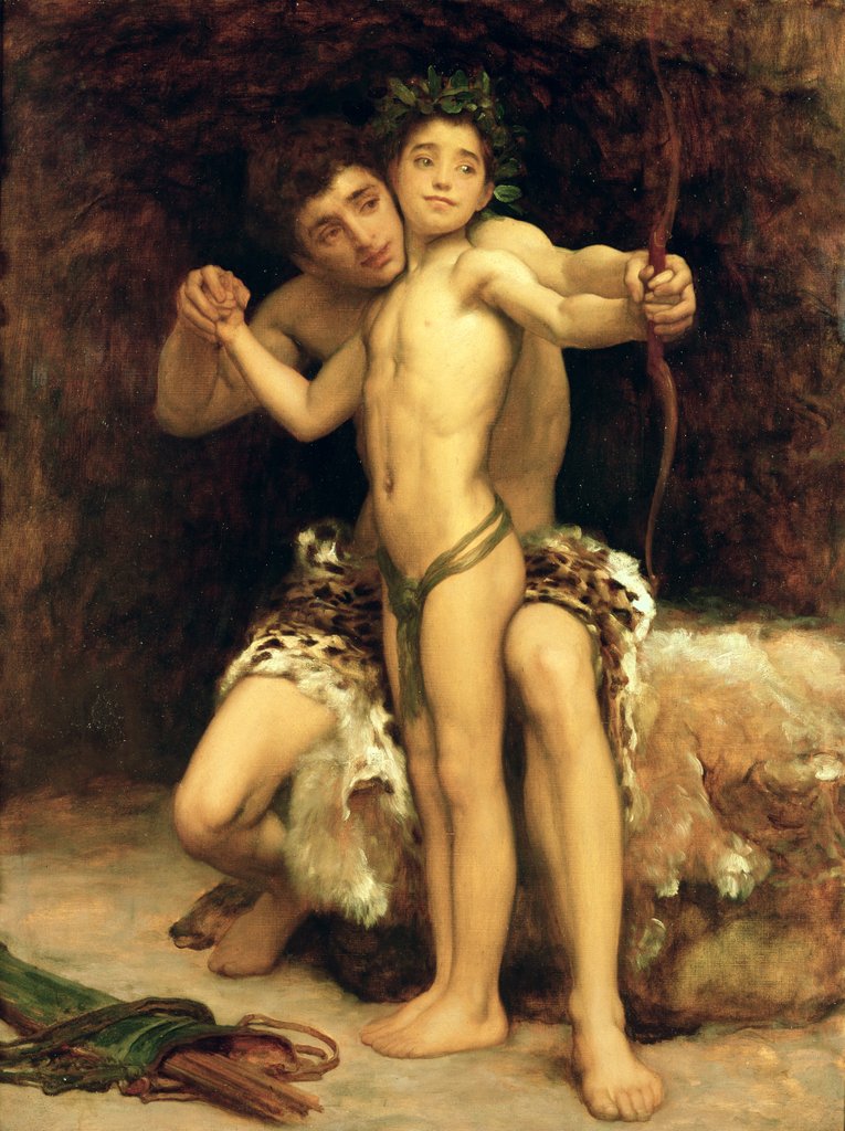 Detail of The Hit by Frederic Leighton
