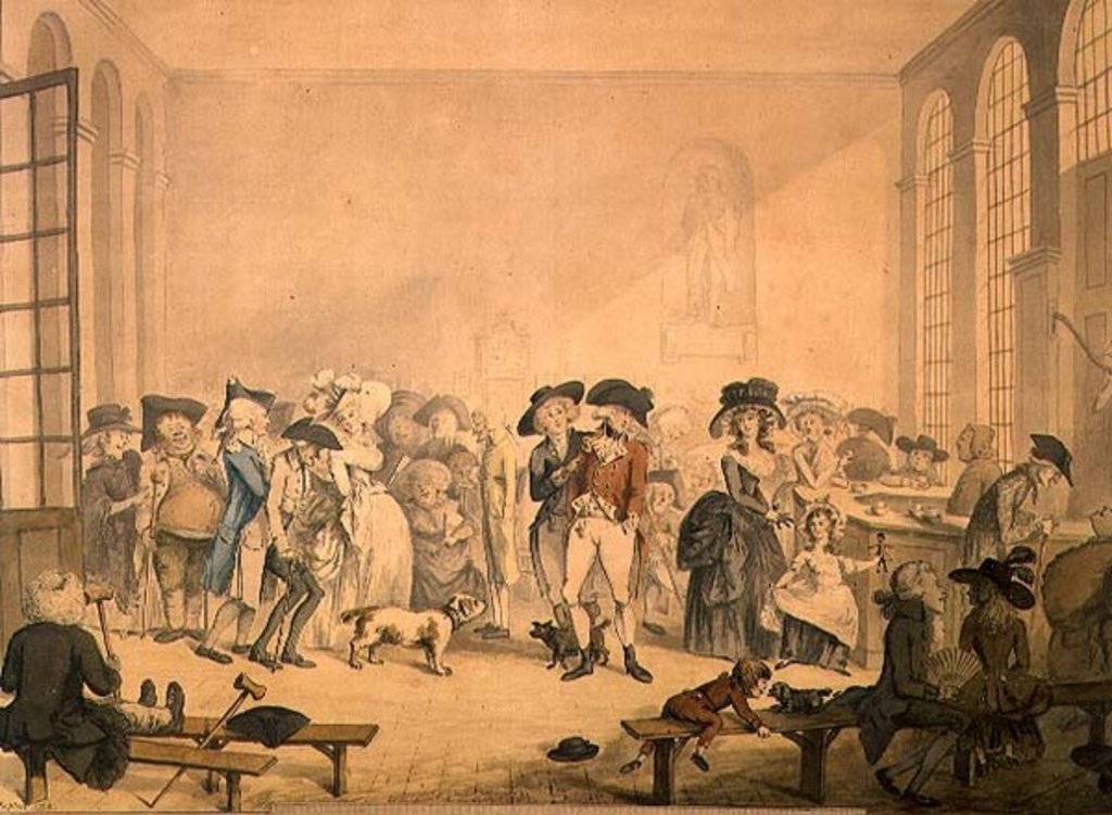 Detail of The Pump Room, Bath by Humphry Repton