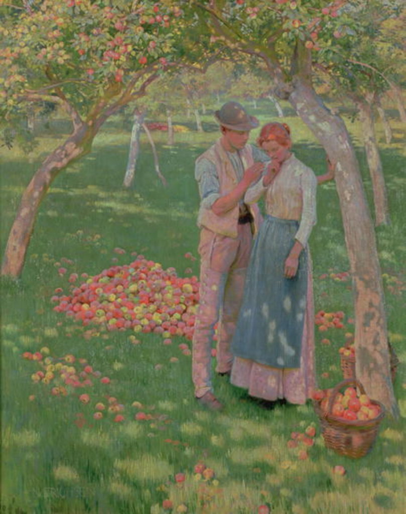 Detail of The Orchard by Nelly Erichsen
