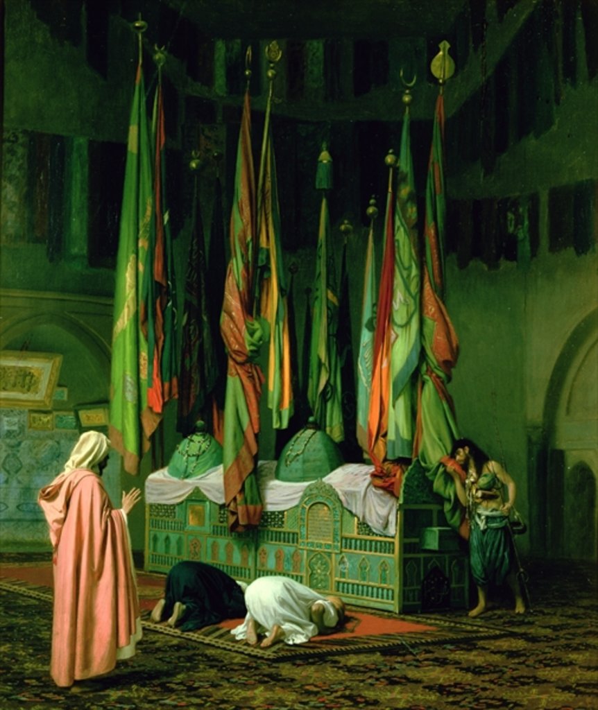 Detail of The Shrine of Imam Hussein by Jean Leon Gerome