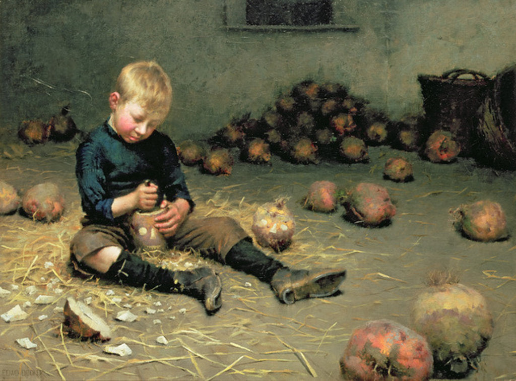 Detail of Making Lanterns by Edward Docker