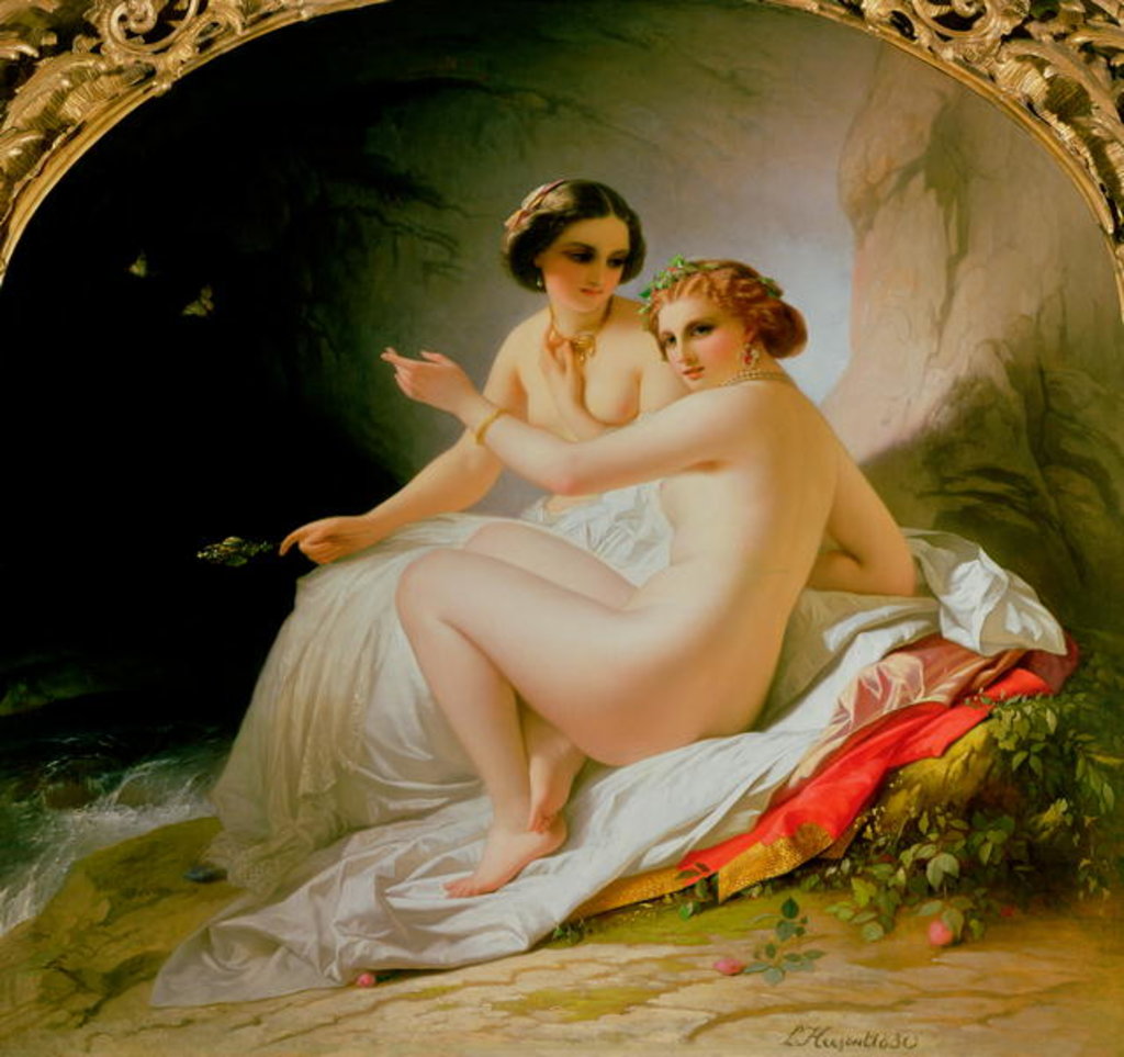 Detail of The Bathers, 1830 by Louis Hersent