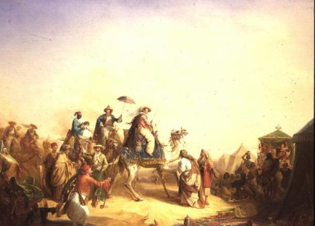 Detail of Duke Ernest of Saxe Cobourg Gotha's tour to Egypt by Robert Kretzchmar