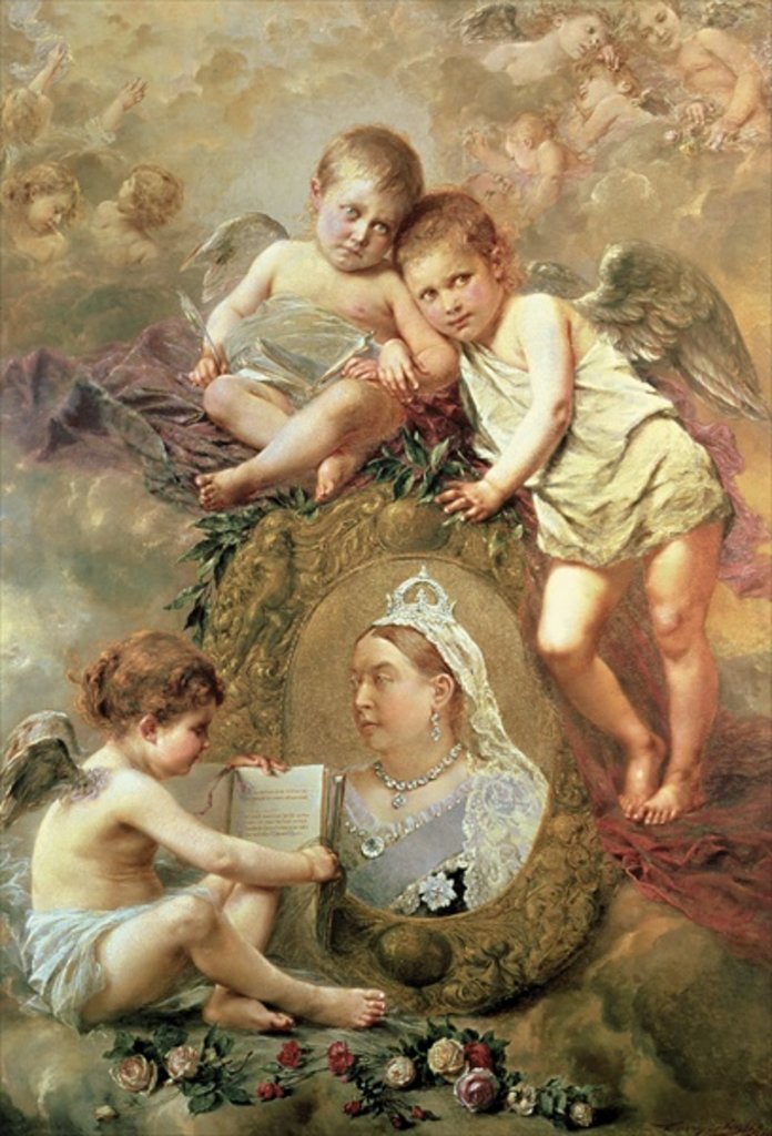 Detail of Queen Victoria - In Memoriam by Henry Campotosto