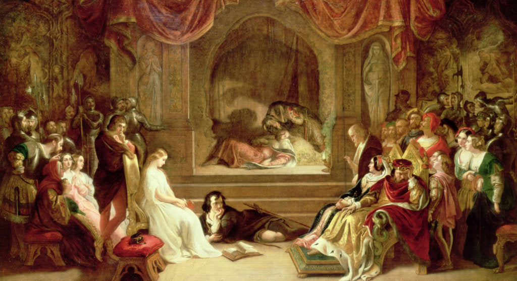 Detail of Hamlet by Daniel (1806-70) Maclise