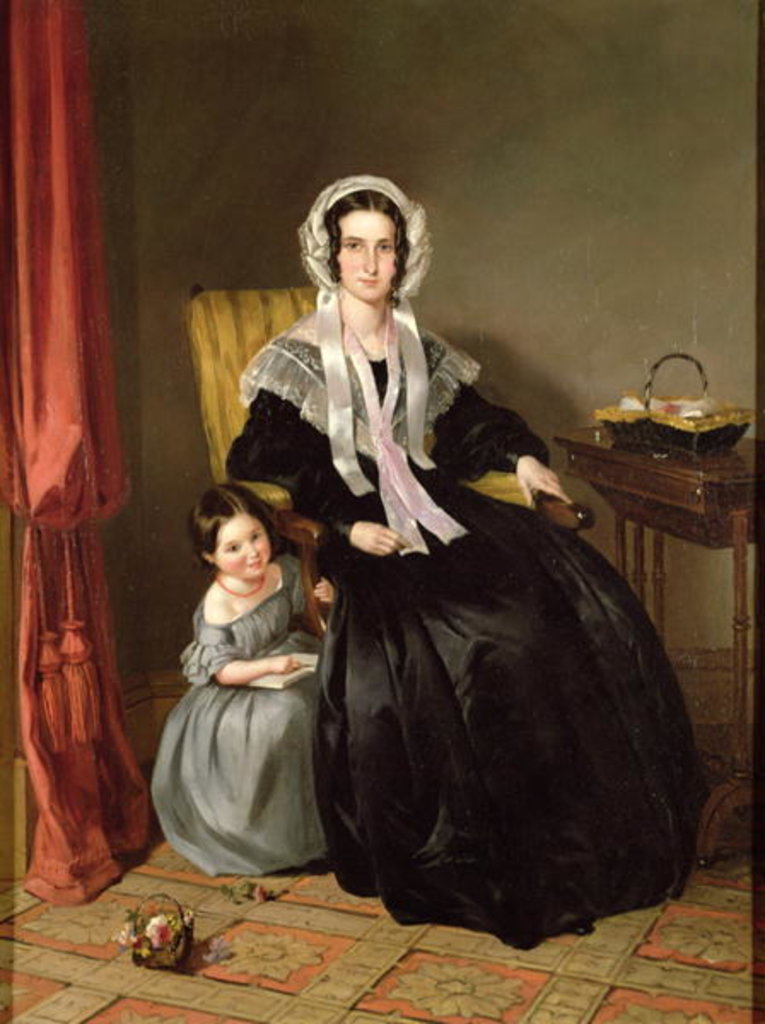 Detail of The Reading Lesson by John Callcott Horsley