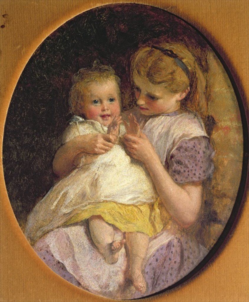 Detail of Pat-a-cake by George Elgar Hicks