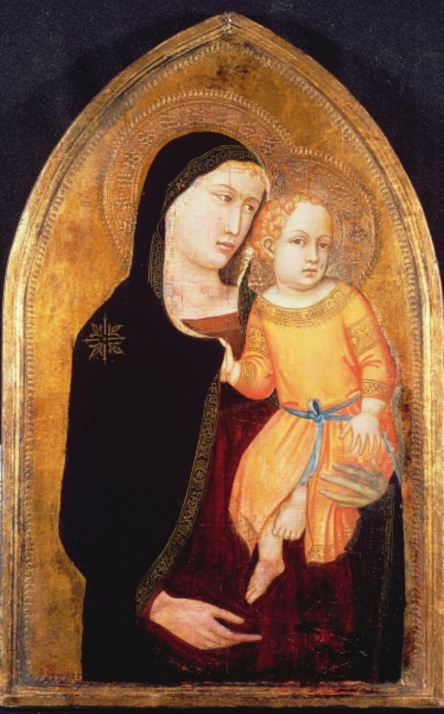 Detail of Madonna and Child by Master of the Virgin of Mercy