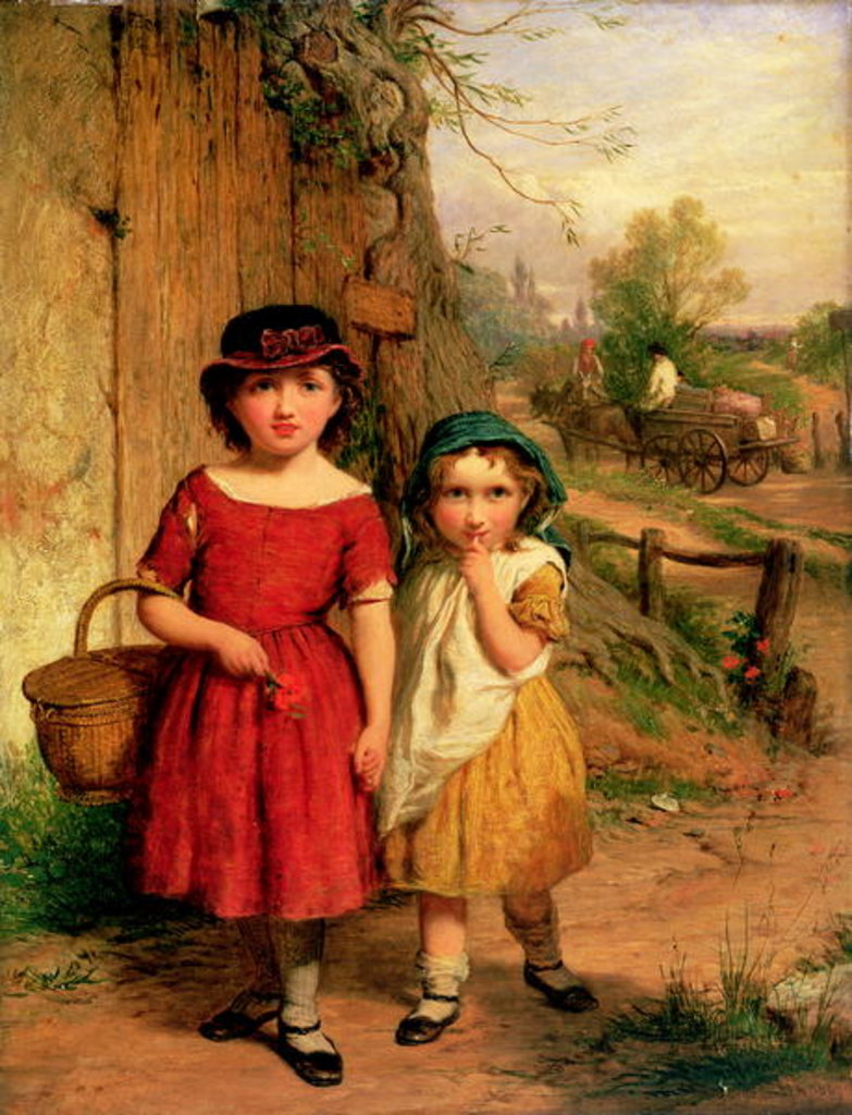 Detail of Little Villagers, 1869 by George Smith
