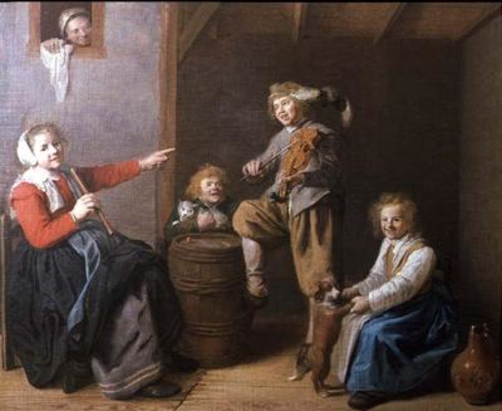 Detail of The Musical Party, 17th century by Jan Miense Molenaer