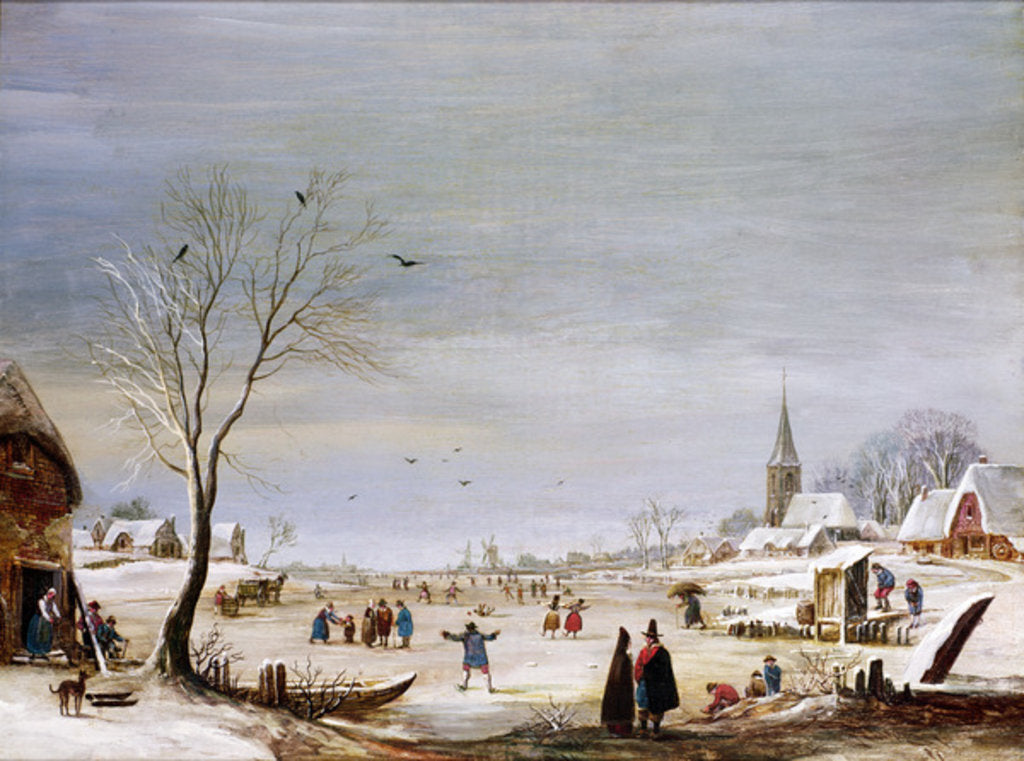 Detail of Winter Landscape by Aert van der Neer