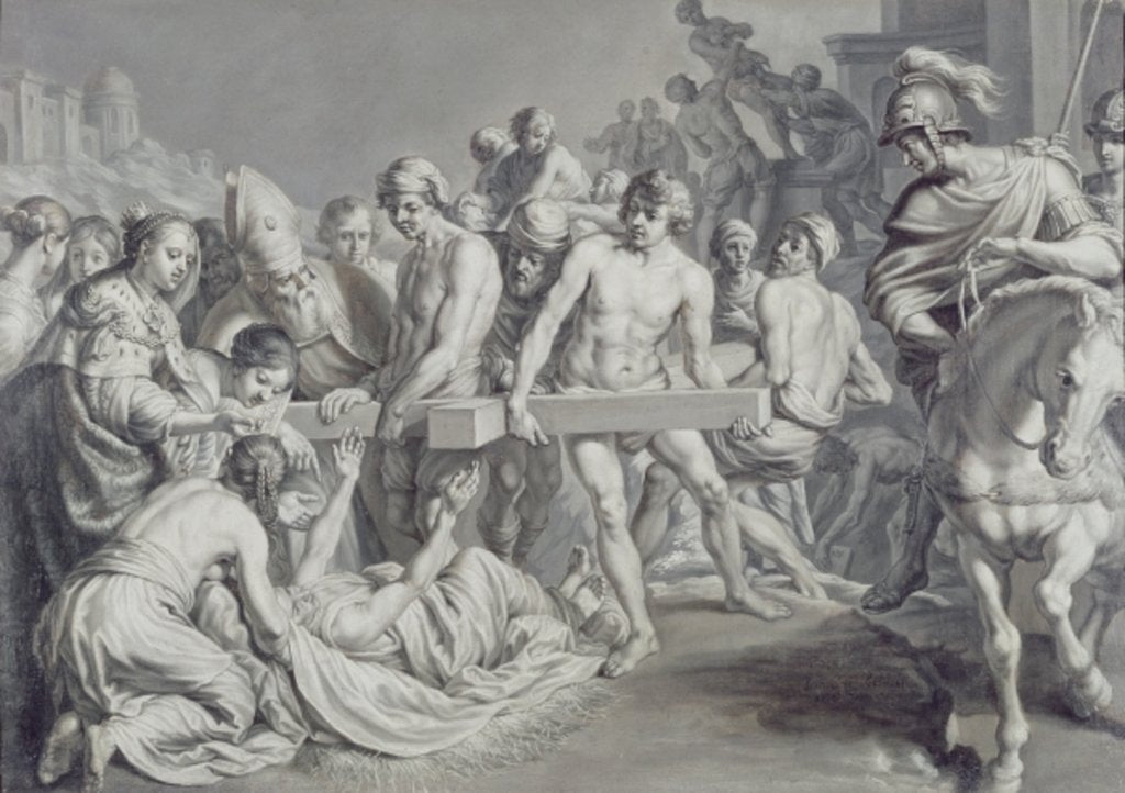 Detail of The Discovery of the True Cross by Johann Georg Rudolphi