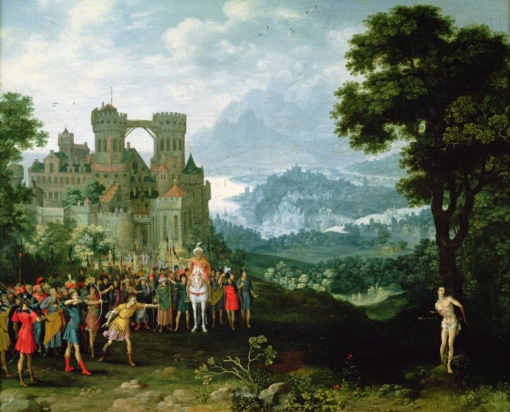 Detail of The Martyrdom of St. Sebastian by Pieter Schoubroeck