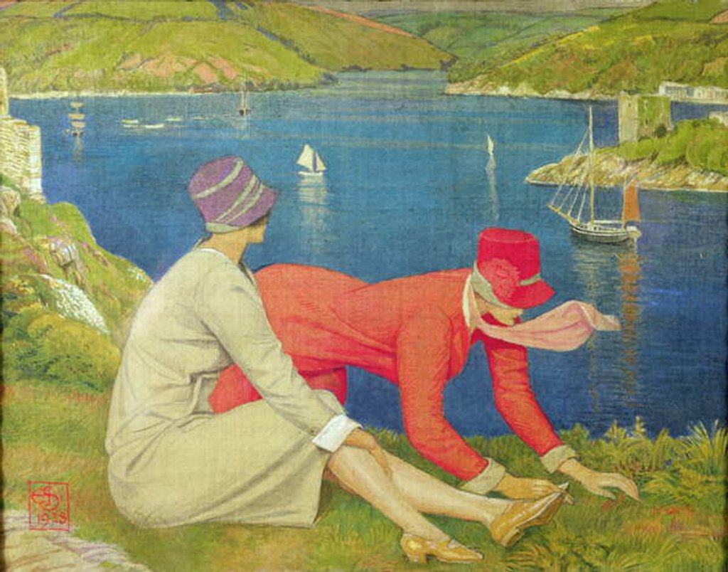 Detail of The Botanists, 1928 by Joseph Edward Southall