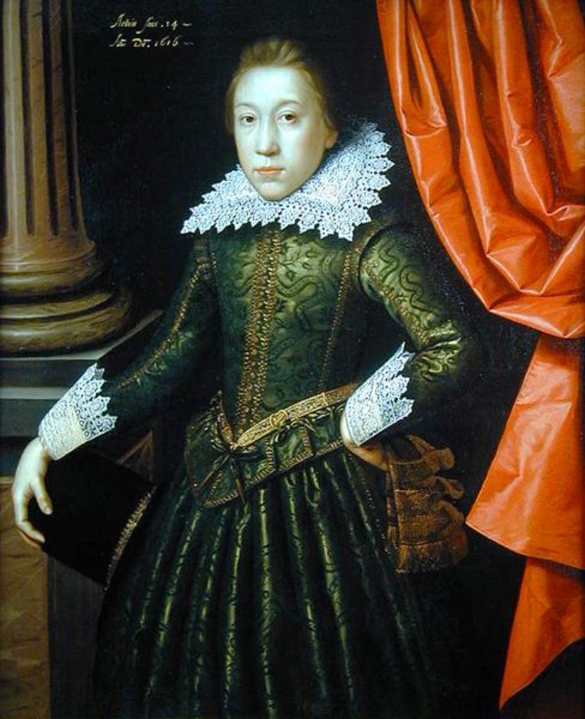 Detail of Portrait of a boy, 1616 by Marcus Gheeraerts