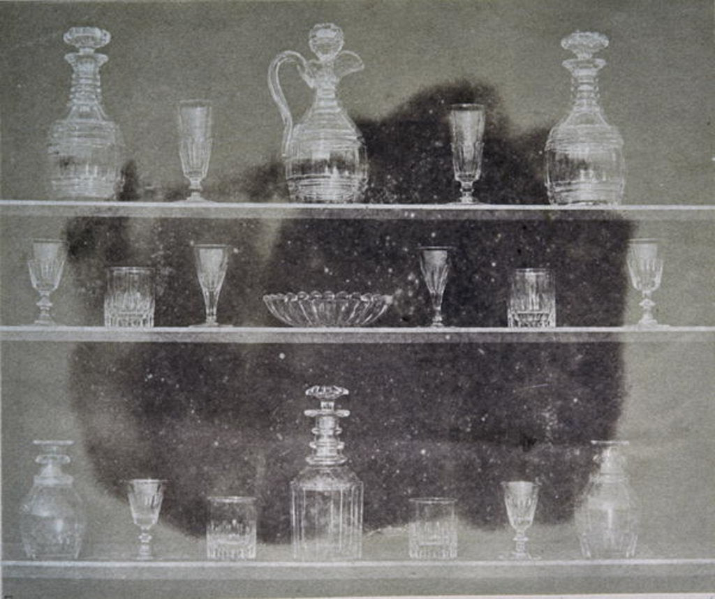 Detail of Articles of glass, Photograph by William Henry Fox Talbot