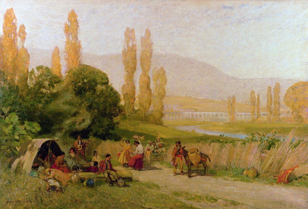 Detail of Algeciras, 1904 by Alfred East