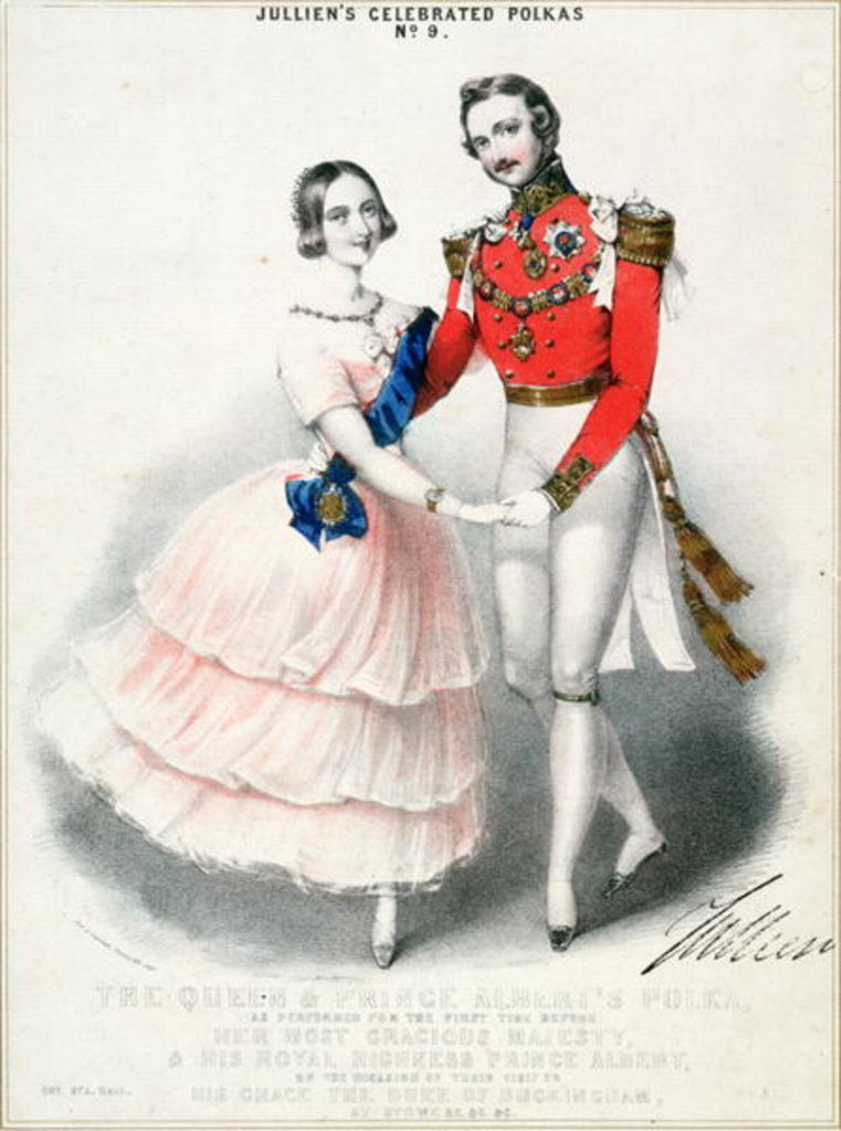 Detail of Jullien's Celebrated Polkas No.9: The Queen and Prince Albert's Polka by M. and N. Hanhart by English School