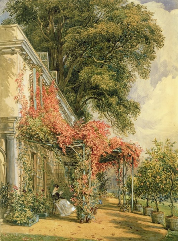 Detail of Garden Front of Mr. Robert Vernon's House at Twickenham by John James Chalon