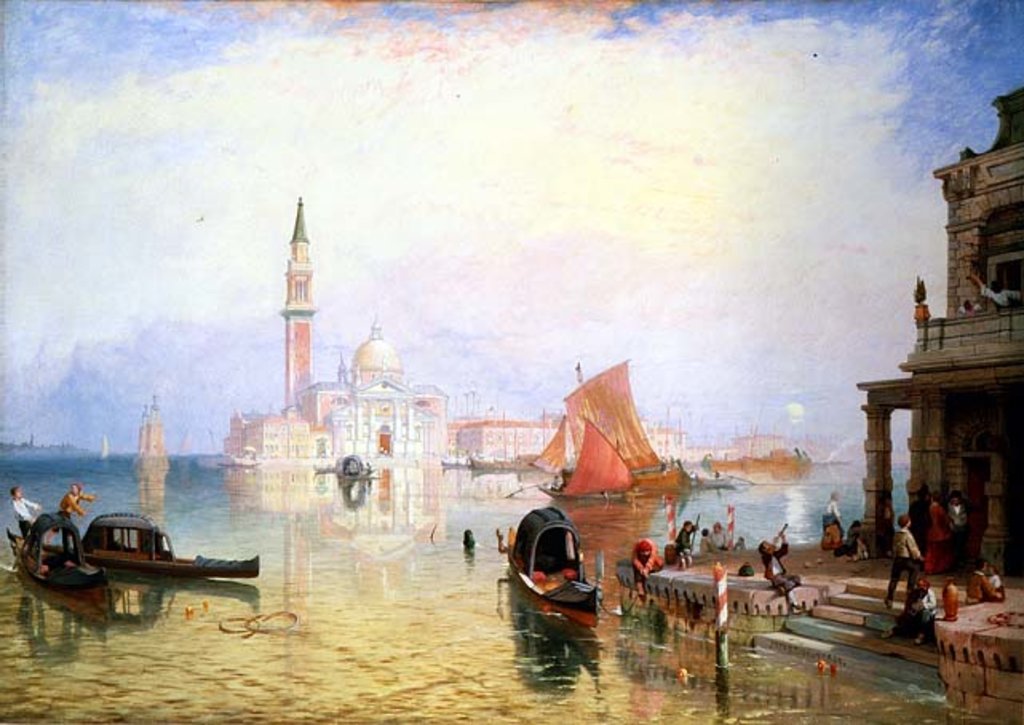 Detail of Venetian Scene, c.1850 by James Baker Pyne