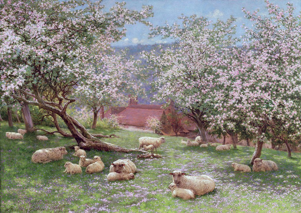 Detail of Appleblossom by William Biscombe Gardner