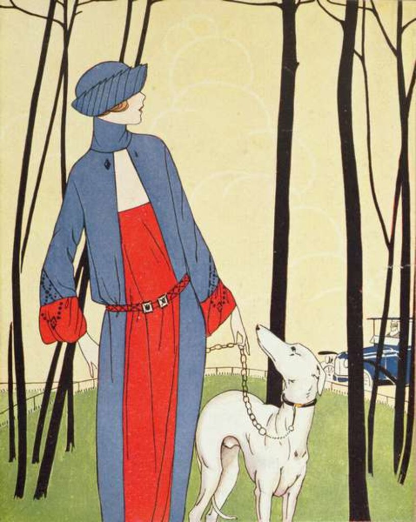 Detail of Walking the Dog by French School