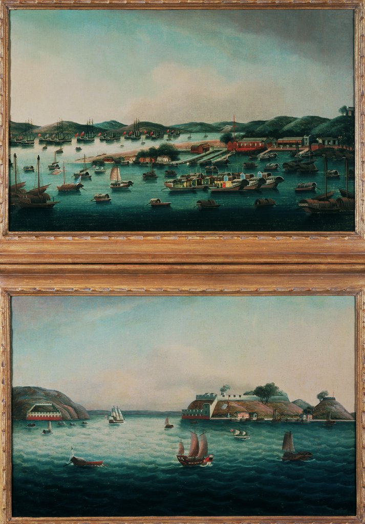 Detail of Hong Kong Harbour and Tiger's Mouth by School Cantonese