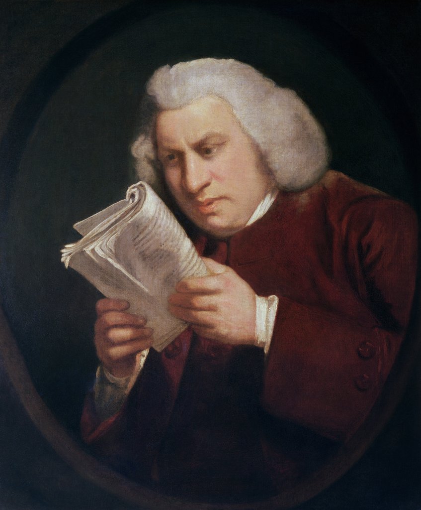 Detail of Dr. Samuel Johnson, 1775 by Joshua Reynolds