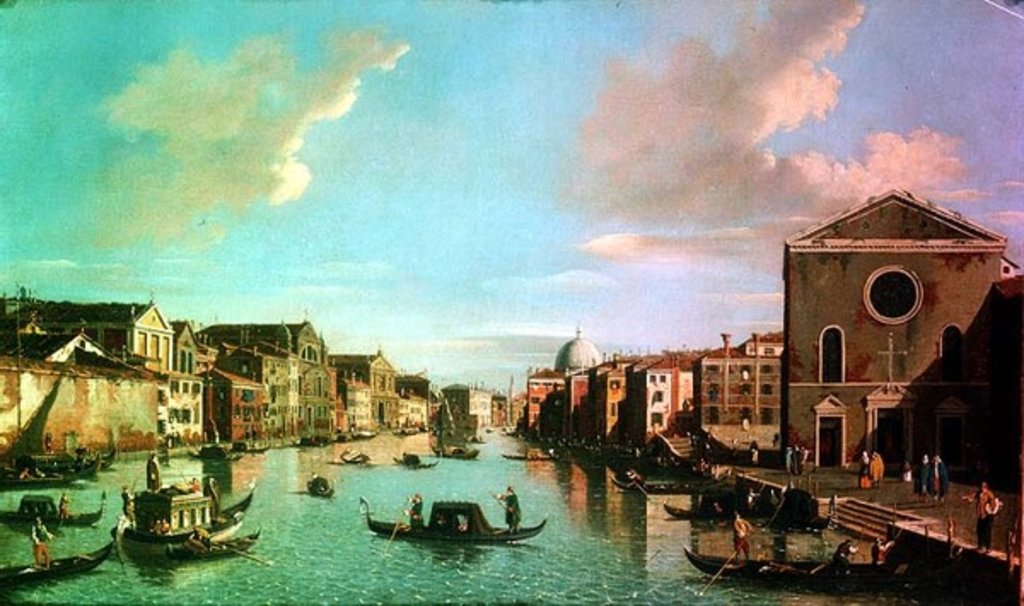 Detail of The Grand Canal, Venice, 18th century by William James