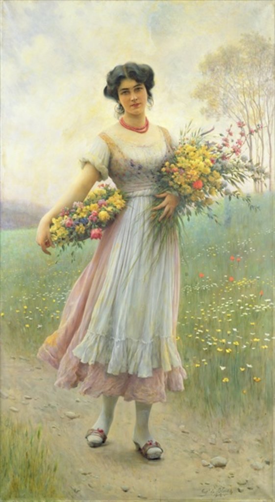 Detail of Spring Flowers by Eugen von Blaas