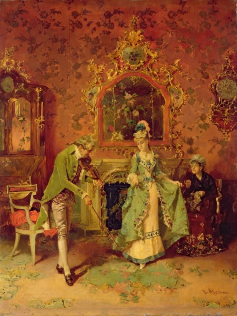 Detail of The Fiddler by Luis Alvarez Catalá