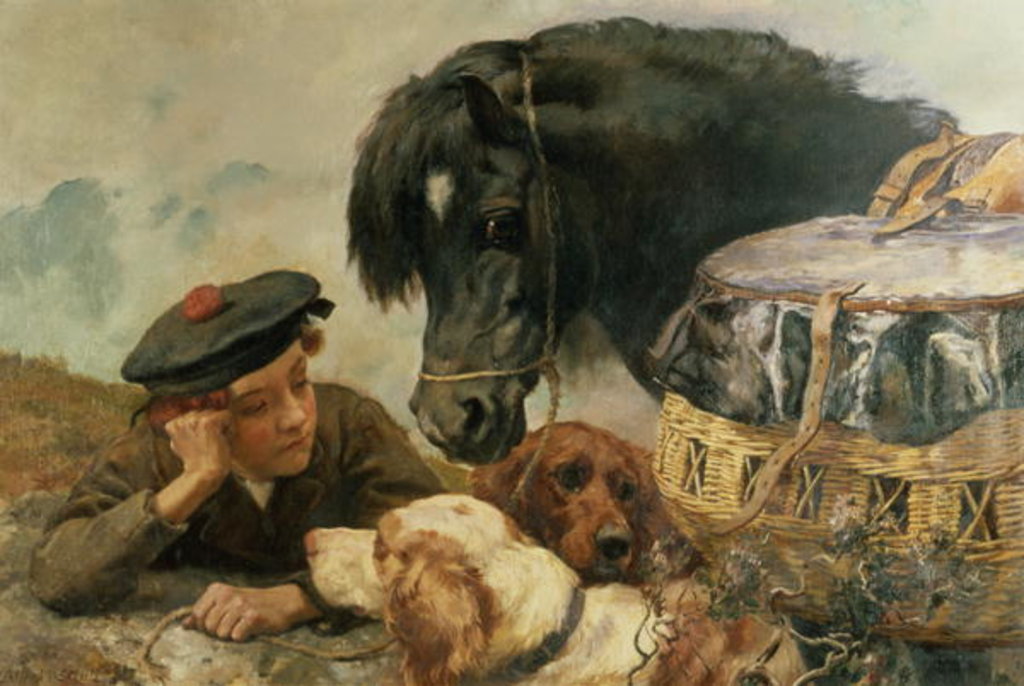 Detail of The Gamekeeper's Companion by William Strutt