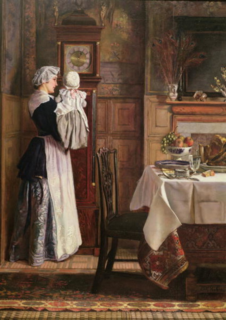 Detail of Hickory, Dickory, Dock by Edith Hopkins