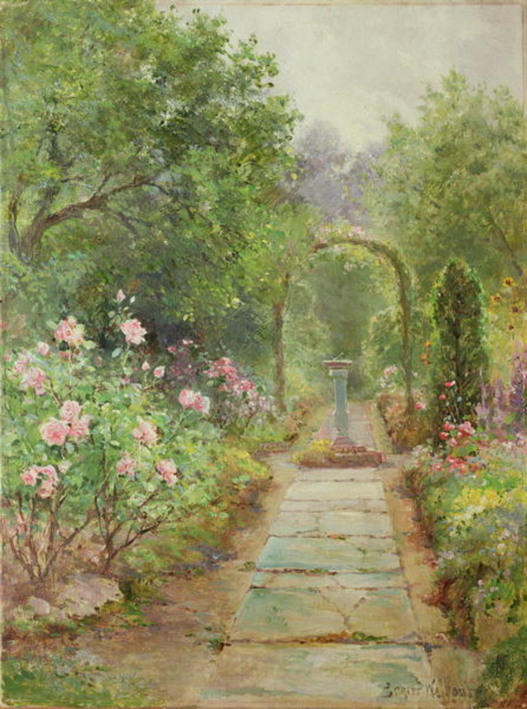Detail of The Garden Path by Ernest Walbourn