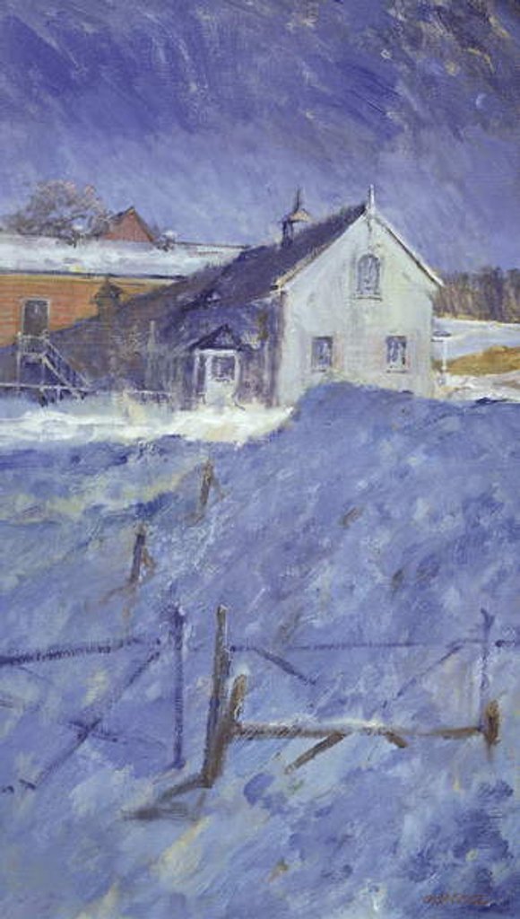 Detail of Winter at Silver Lodge by Christopher Glanville