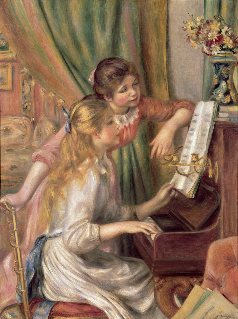 Detail of Young Girls at the Piano, 1892 by Pierre Auguste Renoir