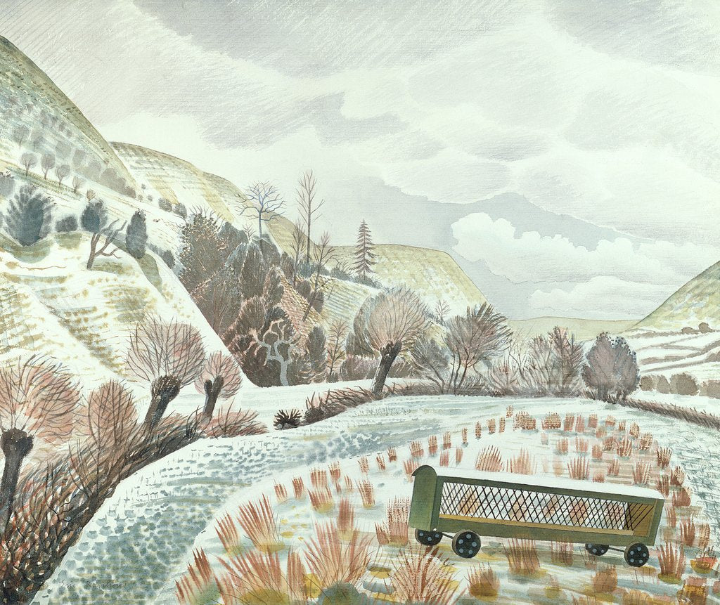 Detail of New Year Snow, 1935 by Eric Ravilious